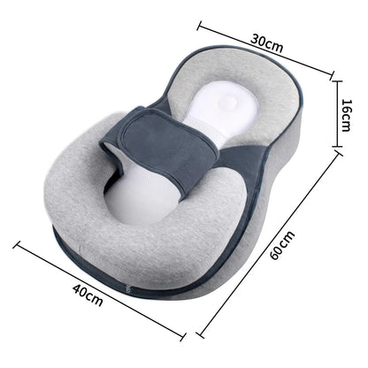 Coussin bébé ErgoAntiReflux, dimensions détaillées 60 par 40 par 30 cm
