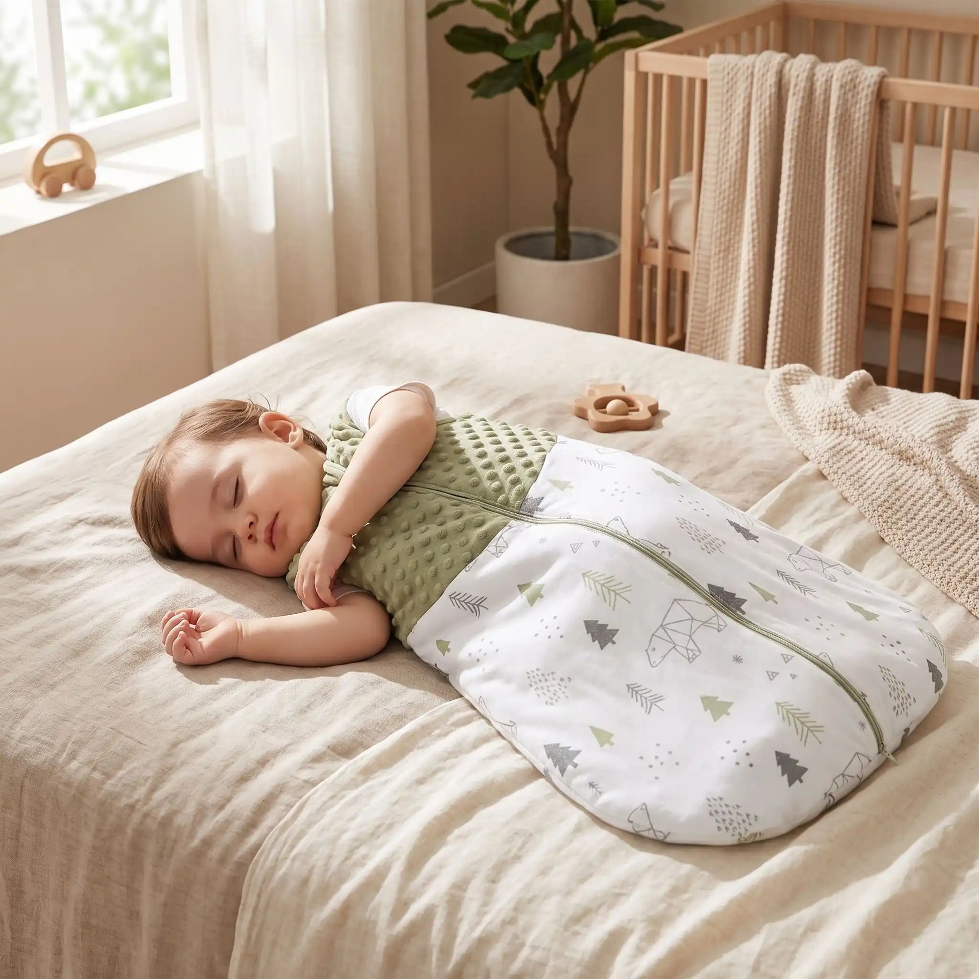 GIGOTEUSE BEBE PRINTAUTOMNE VERT OURSON