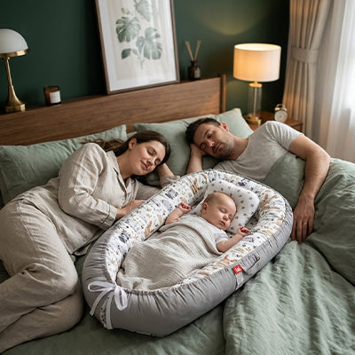 Reducteur de lit pour bebe tout-petit sécurisé entre parents endormis la nuit