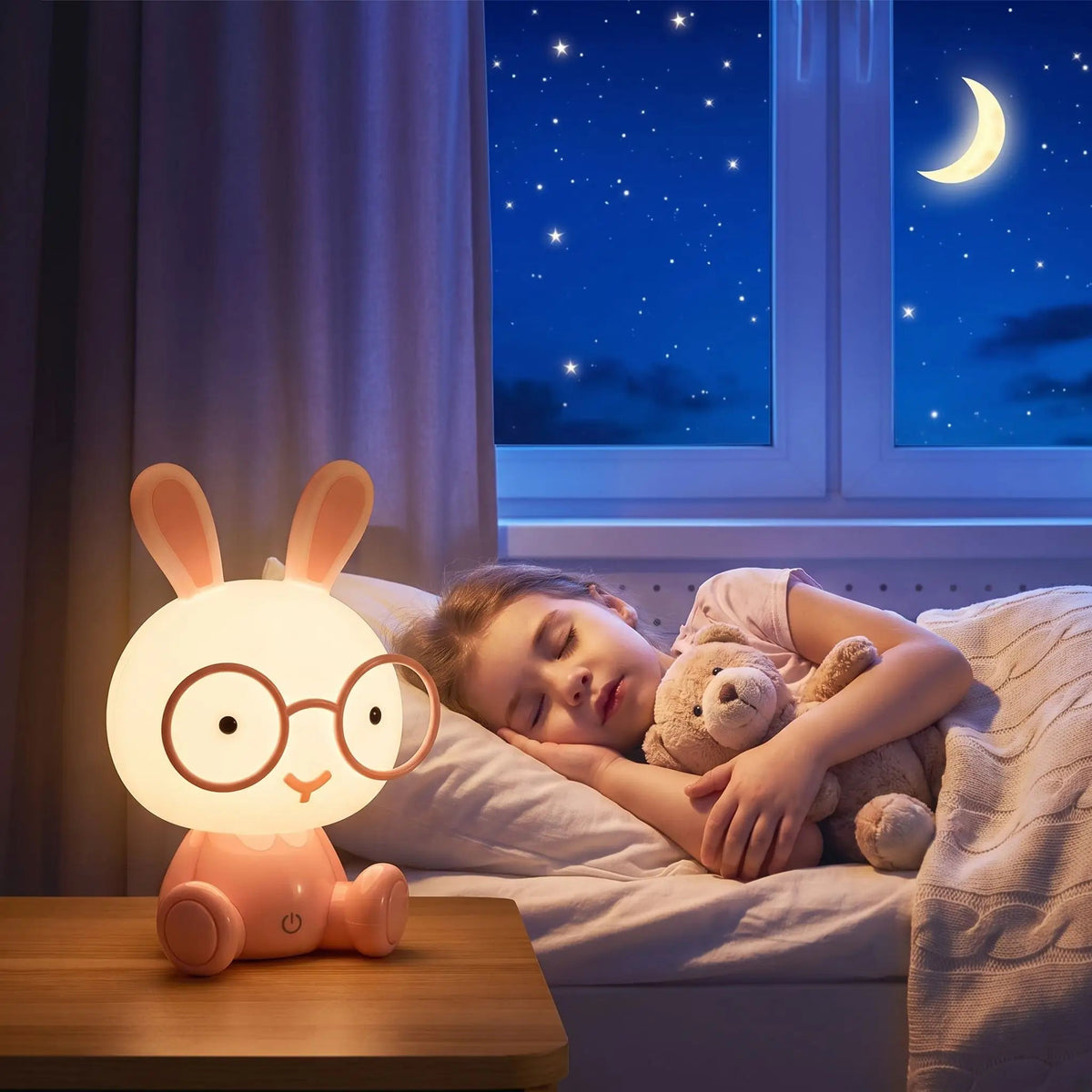 Veilleuse bébé | Lapin-Apaisant™ - Mon accessoire Bébé